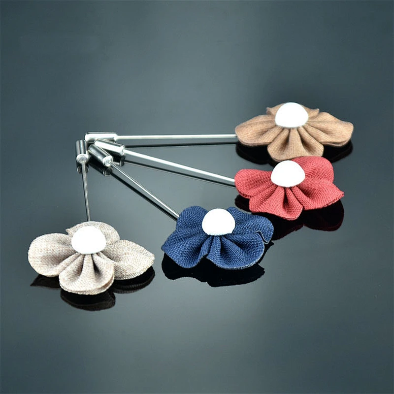 brooch lapel pin custom luxury groom boutonniere wedding wholesale flower lapel pins mens suit