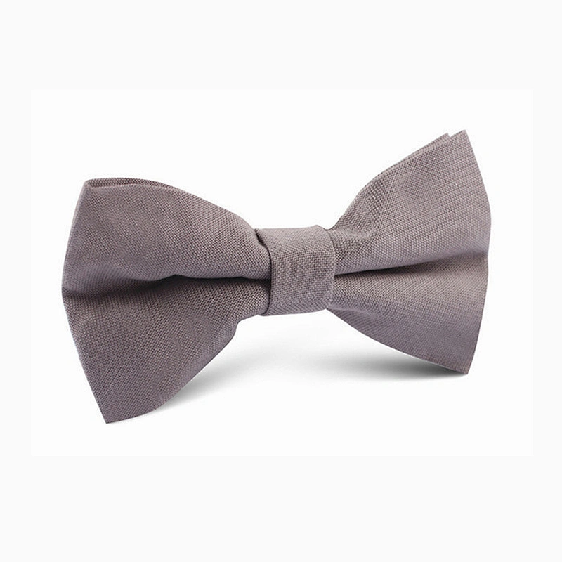 Pretty Plain Linen Bow Tie for Girls Custom Designs Plain Dyed Colorful
