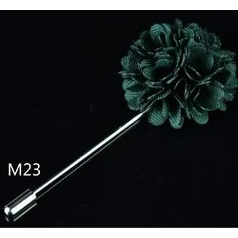 Wholesale lapel flower pin Fashionable groom boutonniere wedding Custom lapel flower pins for suit men