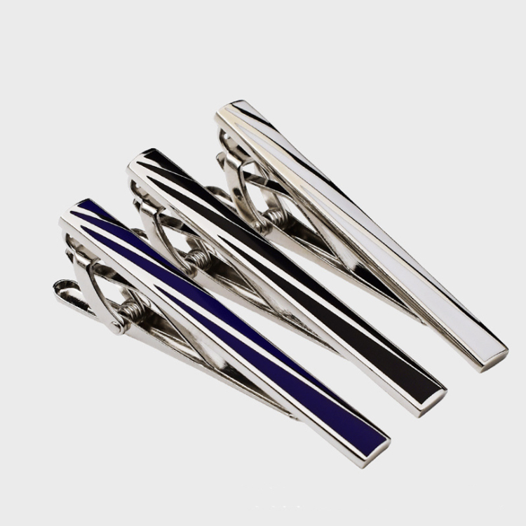 plating color small tie pins for men tie tacks blank pins with clutch back personalized cufflinks and tie clip set