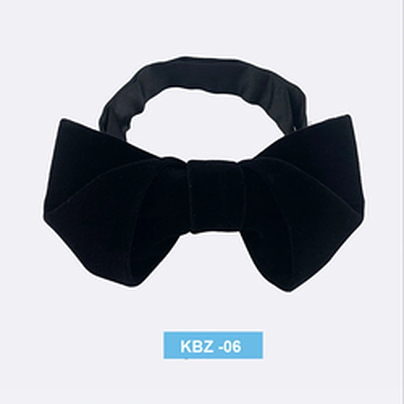 Hot Selling Boys Black Cheap Polyester Satin Bow Tie For Gift