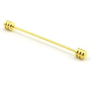 Stock Metal Brass High Quality Fashion Custom Shirt Collar Pin For Men