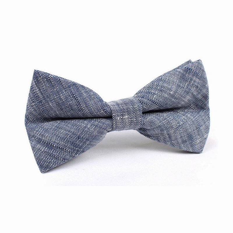 leisure nude color solid bow tie
