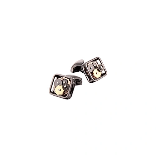 Men's personalized watch movement cufflinks
