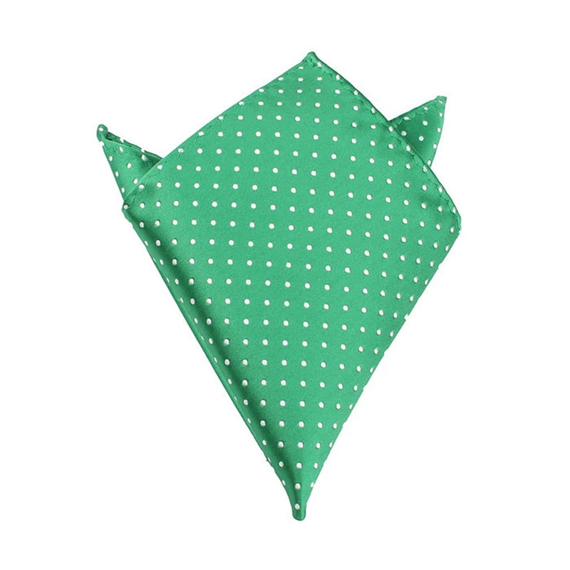 FACTORY MANUFACTURER 100% woven silk microfiber hanky soft handkerchief dots handkerchief WPS026