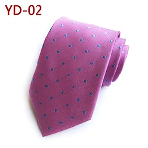 Wholesale Dot Cravates Pour Hommes Casual Fashion Mens Ties Necktie Polyester Woven Ties For Men Italian
