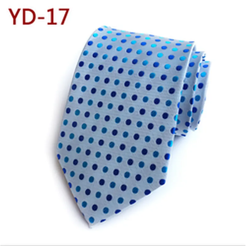 Custom Fashion Mens Ties Necktie Dot Cravates Pour Hommes Polyester Jacquard Ties For Men Italian