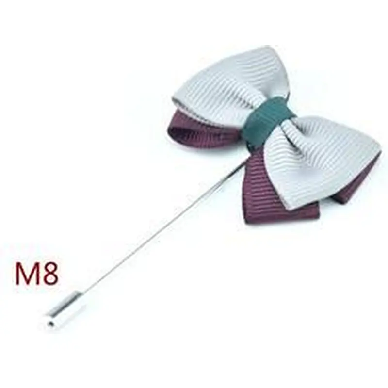 Designer Brooches And Pins Pins Classical Bow Brooch Groom Boutonniere Flower Wedding Fashion Men's Lapel Pins For Suit Men