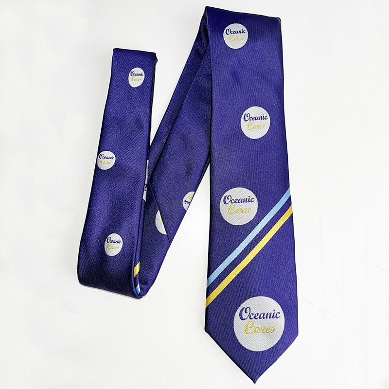 Custom Neckties Men With Logo Luxury Stripe Ties For Men Italian Cravate Homme Set Gift Box
