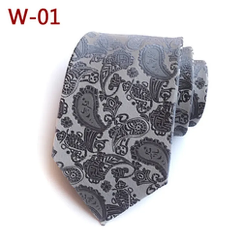 Fashion Cravate Pour Homme Polyester Paisley Neck Ties For Men Custom Neckties Men Jacquard Woven