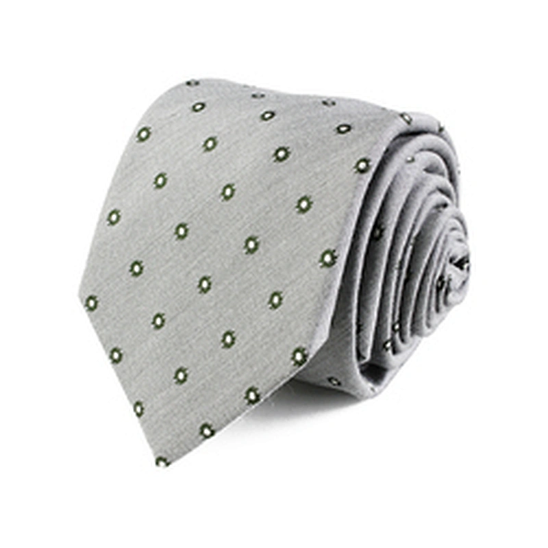Fashion Wool Silk Polyester Blend Woven Tie Custom Logo Tie for Men