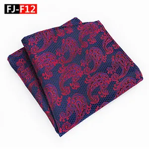 Luxury Men Muslin Handkerchief Cotton Custom Silk Pocket Squares for Men Paisley Hanky Cotton Handkerchief