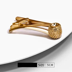 Novel tie bar sword cufflinks and tie clip gift box set gold tie pins for men