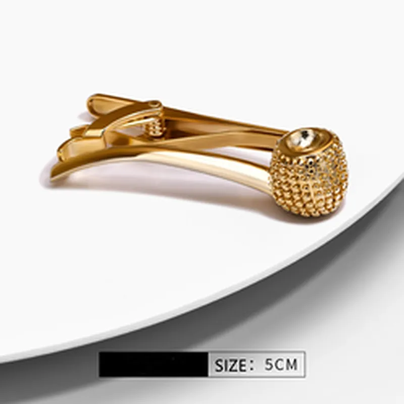 Novel tie bar sword cufflinks and tie clip gift box set gold tie pins for men