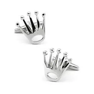 High quality novelty vitality gold crown cufflinks for men