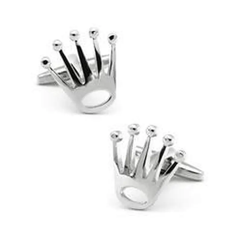 High quality novelty vitality gold crown cufflinks for men