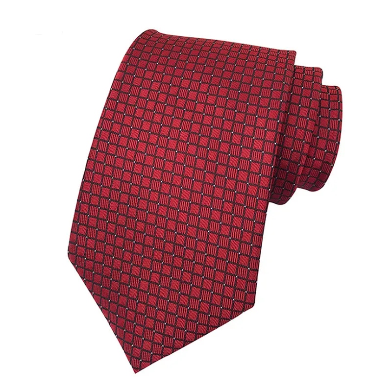 Polyester Woven Corbatas Hombres Classic Dot Neck Ties For Men Luxury Ties Men Custom Logo