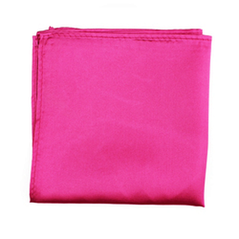 Mouchoir Solid Color Scarfs Polyester Plain Square Scarf Foulard Carre Satin Pocket Square For Men
