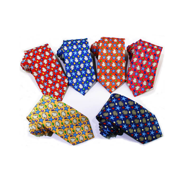 Custom Digital Printed  Mens 100% Silk Print Neck Tie