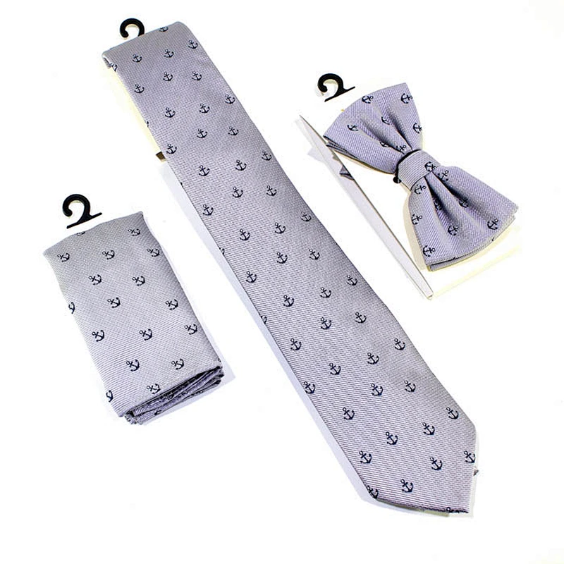 Whole Sale Silk Tie Jacquard Woven Ties And Pocket Square Set
