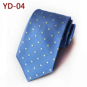 Custom Fashion Mens Ties Necktie Dot Cravates Pour Hommes Polyester Jacquard Ties For Men Italian