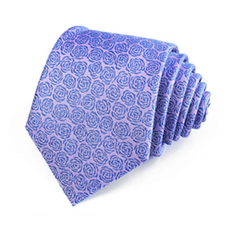 Sublimation Necktie Silk Custom Corbatas para hombre Wholesale Dot Jacquard Mens Neck Tie Set