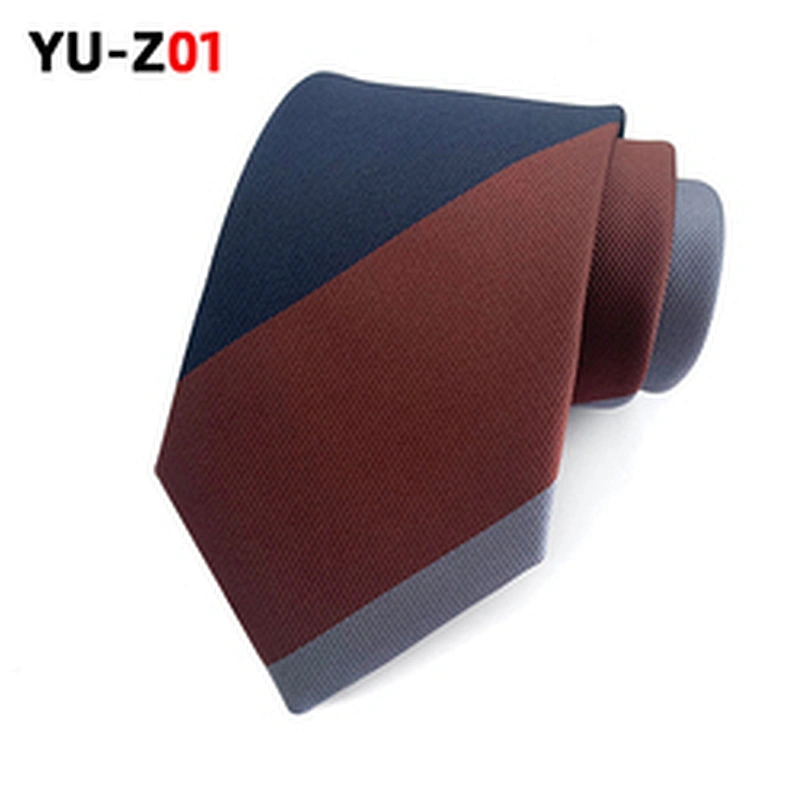 Custom Jacquard Woven Silk Necktie Mens Classical Striped Necktie Wholesale Corbatas Mens Neck Tie Set