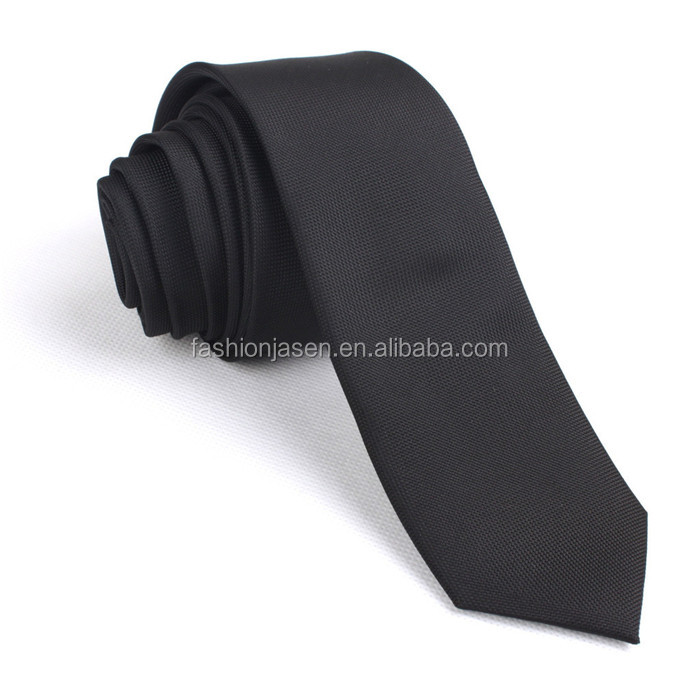 fashionable newest high quality classical black silk tie men
