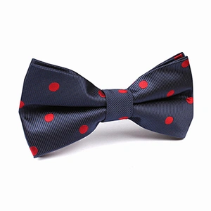 top quality blue and red point self bow ties for men