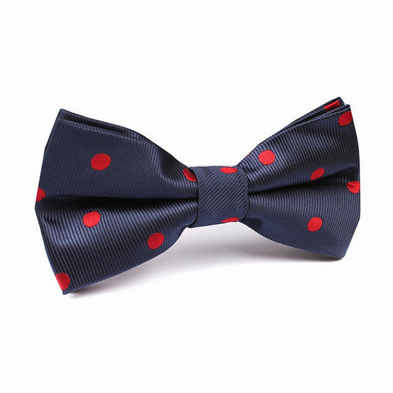top quality blue and red point self bow ties for men