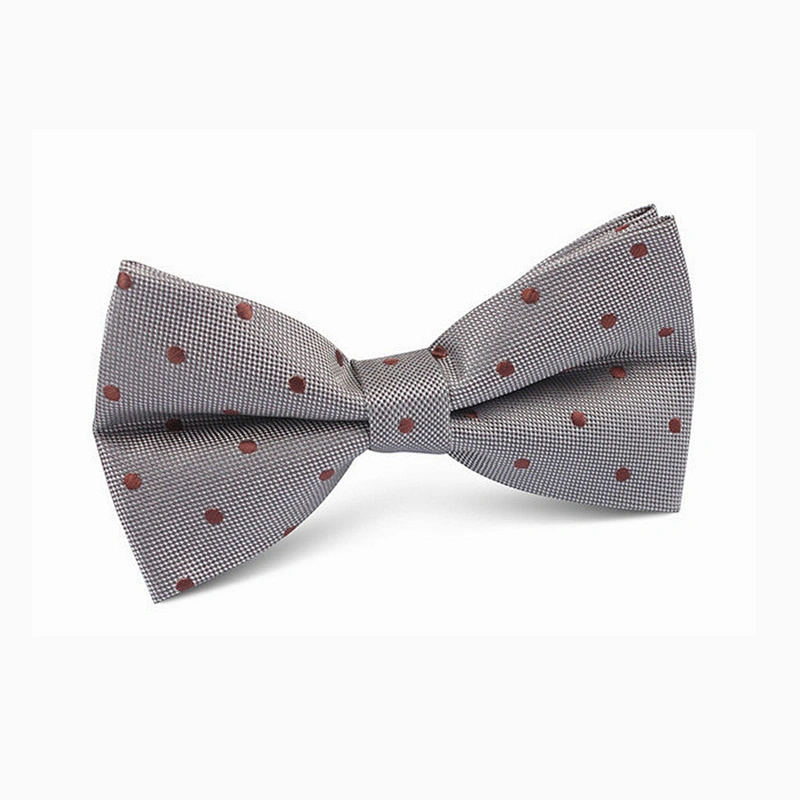 Factory Sale Simple Dot Boy Bowtie Neck Bow Tie Custom Designs Silk for Father and Son Embroidered Colorful