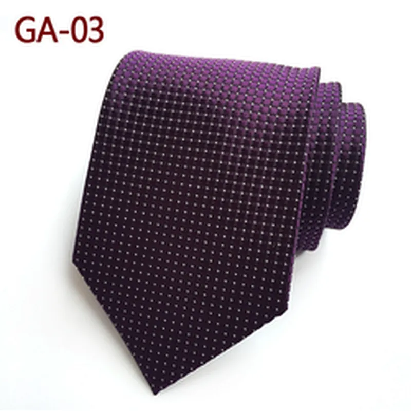 Classic Checked Plain Corbatas Hombres Polyester Woven Neck Ties For Men Luxury Ties Men Custom Logo