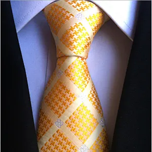 Wholesale Gravata Masculina Luxury Jacquard Silk Ties For Men Casual Necktie Stripe Cravates Homme