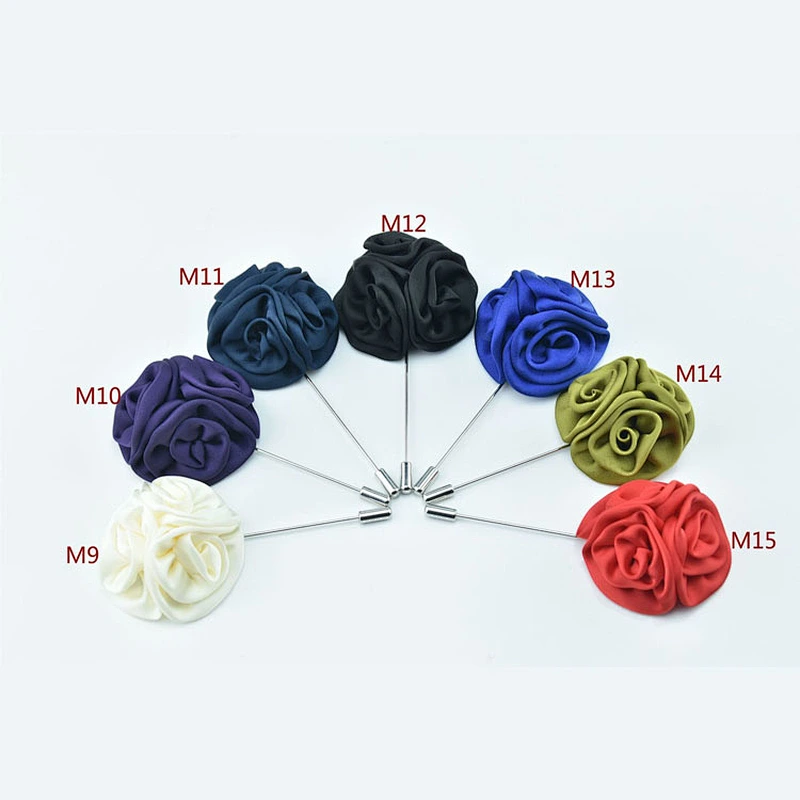Flower Lapel Pin Custom Fancy Wedding Boutonniere Flower Wedding Bling Designer Brooch Popular Brands