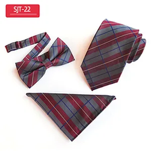 Classic Paisley Men Ties and Hanky Set Casual Neckties with Pocket Square Custom Men Bow Tie Set Handkerchief Set