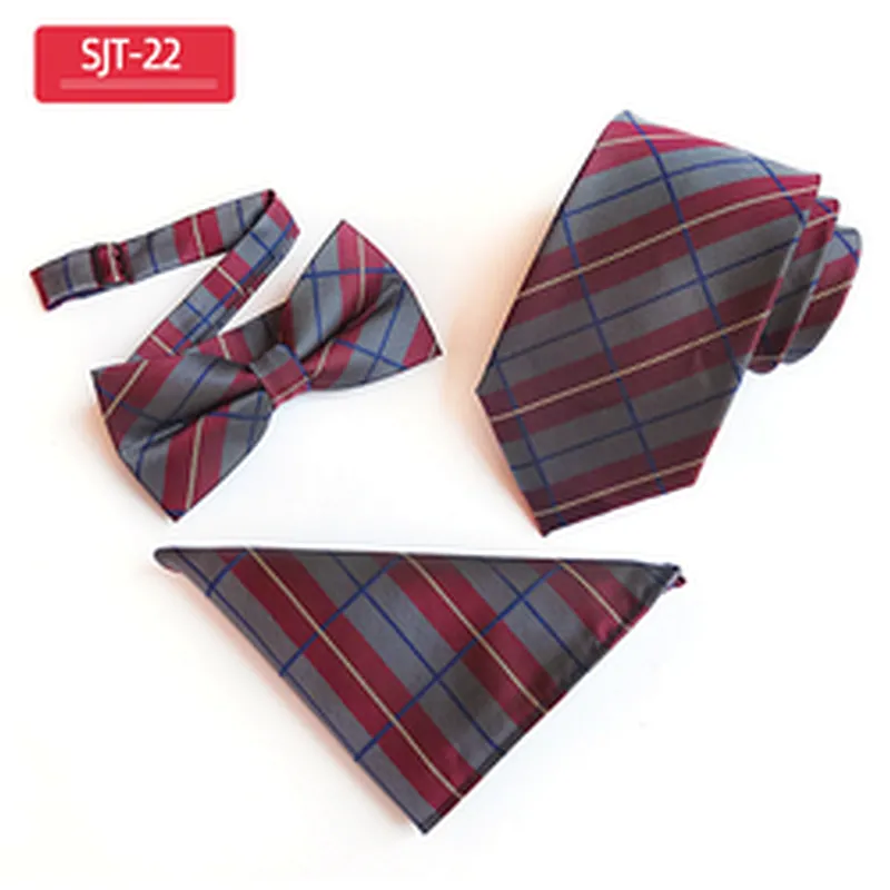 Classic Paisley Men Ties and Hanky Set Casual Neckties with Pocket Square Custom Men Bow Tie Set Handkerchief Set