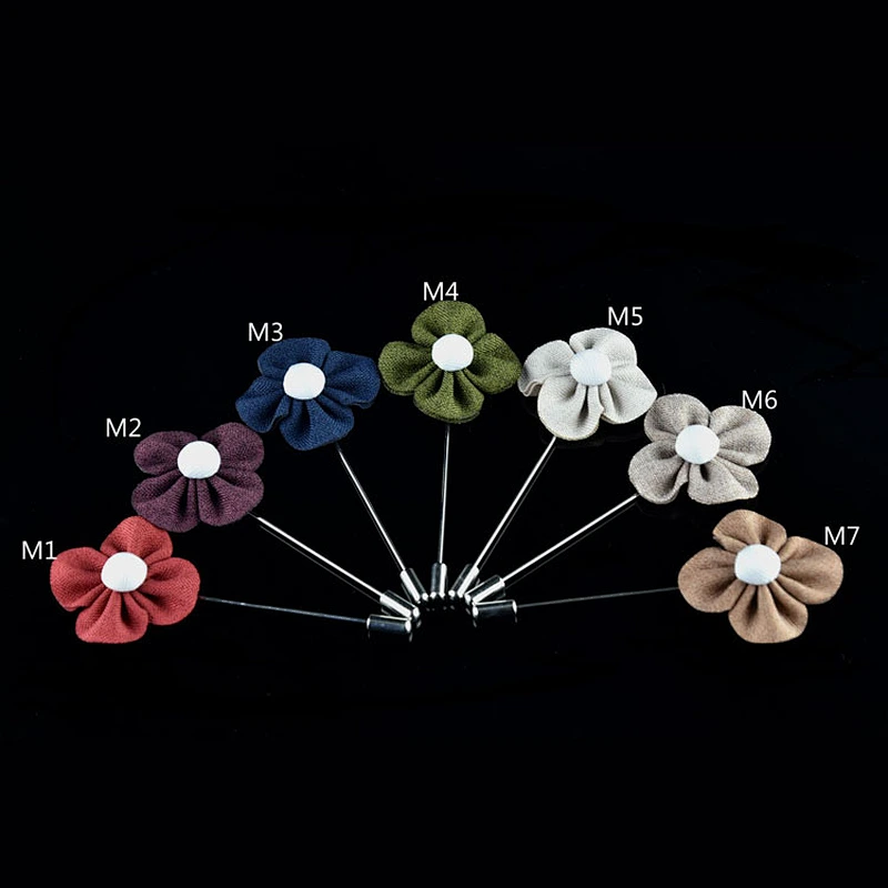 brooch lapel pin custom luxury groom boutonniere wedding wholesale flower lapel pins mens suit