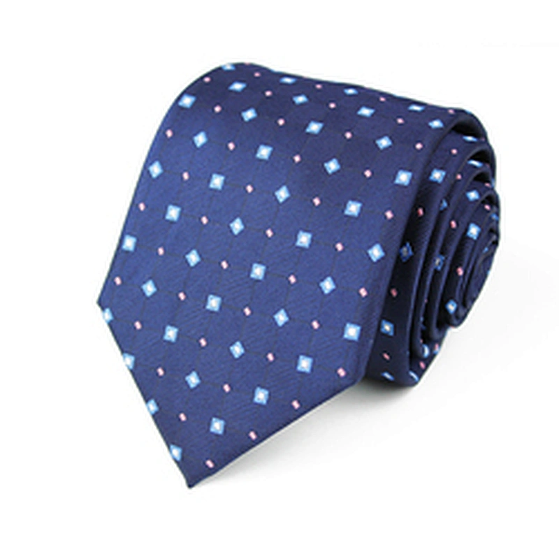 Custom Navy Blue Silk Neckties Set Popular Plain Gravata Masculina Striped Mens Ties Silk Box Set