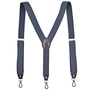 Adult 3 clip hook buckle strap Y-type plain color men's and women's universal suspender strap clip