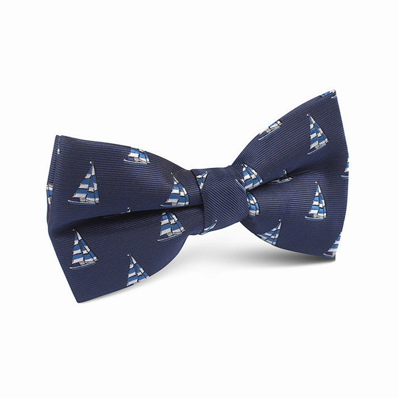 cartoon navy anchor pattern kids bow tie mini