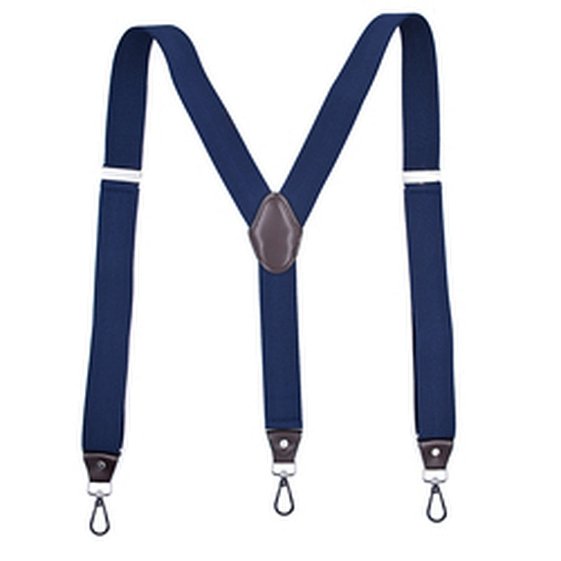 Adult 3 clip hook buckle strap Y-type plain color men's and women's universal suspender strap clip