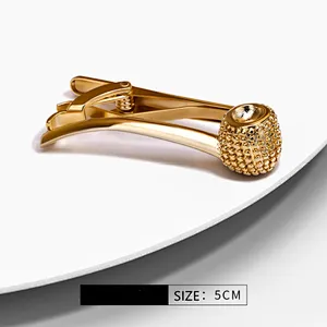 Novel tie bar sword cufflinks and tie clip gift box set gold tie pins for men