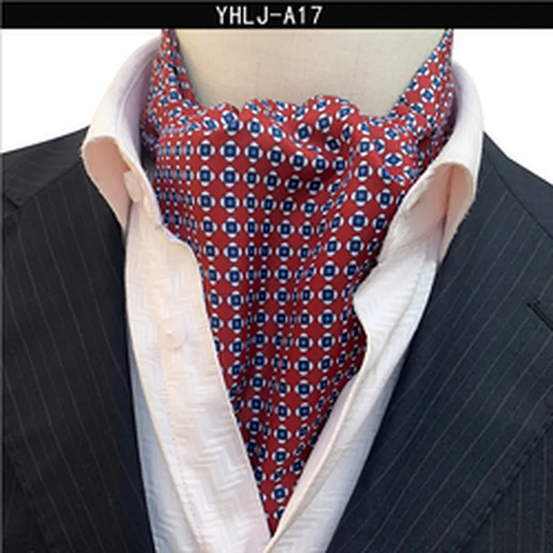 Classic Paisley Cravate Homme Casual Floral Folard Mens Ascot Jacquard Woven Ties For Men Italian