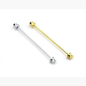 Wholesale fashion mens collar pin for shirt with rose gold platingJSCP006