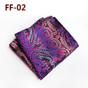 Soft Handkerchief For Men Jacquard Woven Pocket Squares For Men Striped Handkerchief Custom