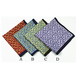 custom handkerchief with logo printing flowers dozen handkerchief polyester mouchoirs men pocket square
