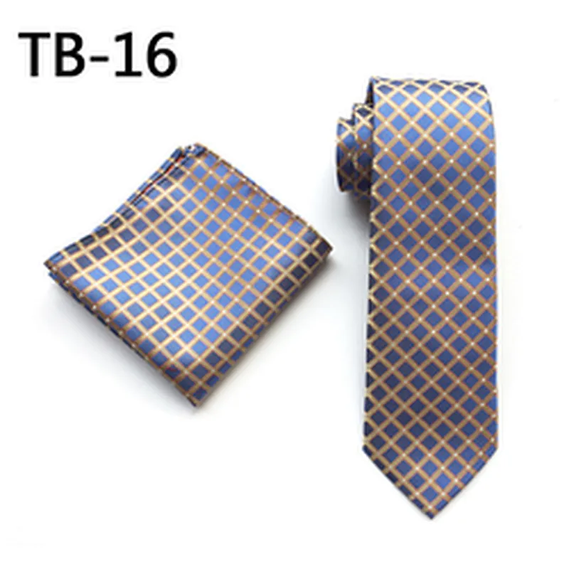 Casual Floral Neckties with Pocket Square Grid Ensemble Cravate Mouchoirs Custom Men Ties and Hanky Set