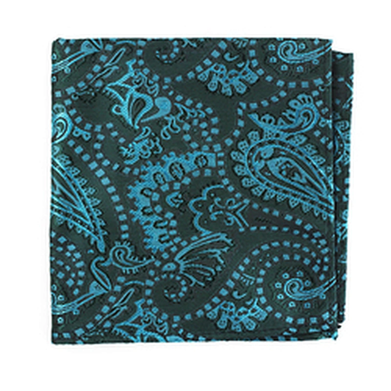 Jacquard dozen handkerchief Men Pocket Square Polyester Printed Scarf Square