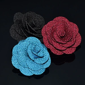 Custom Wedding Corsage Flower Fashionable Channel Brooch CC Brooch Pins Channel Graduation Lapel Pins For Suit Men