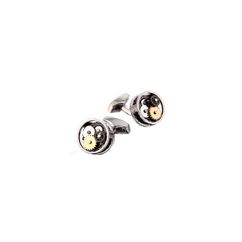 Men's personalized watch movement cufflinks